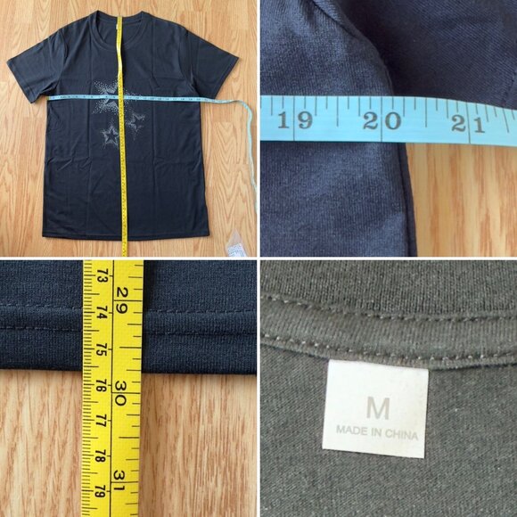 Theater Star Graphic T Shirt Size M Black Cotton Short Sleeve Top Audition - Picture 3 of 11